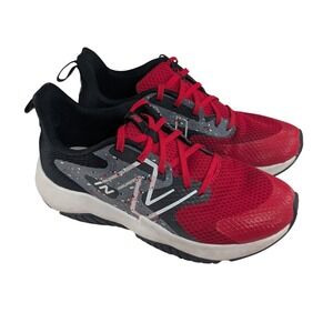 New Balance Rave Run v2 Red Black Paint Splatter Sneakers GKRAVB2 Boys Size 6